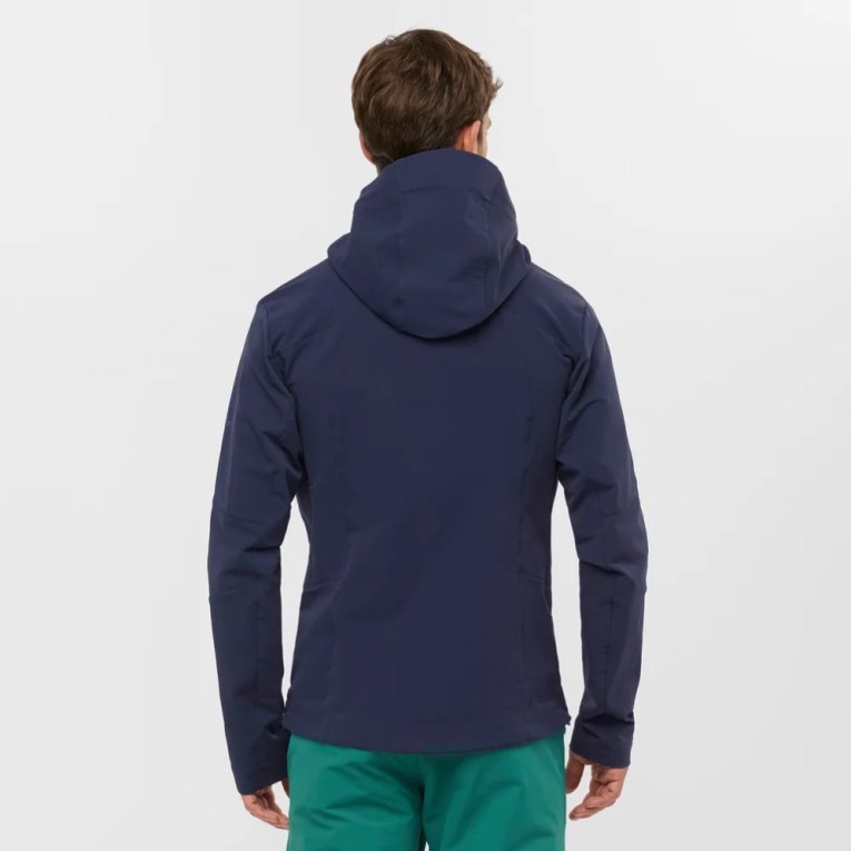 Chaquetas Salomon Outpeak Softshell Full Zip Hombre Azul Marino | MX FIBX912